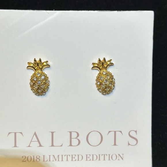 Talbots Jewelry - Talbots Pineapple Pierced earrings